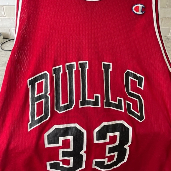 Champion Scottie Pippen chicago Bulls jersey champion size 44 large reversible - Picture 2 of 9